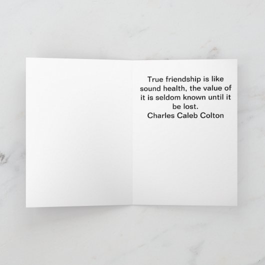 Ware Vriendschap Kaart (Binnen)