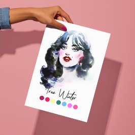 Ware Winter Type Seizoensgebonden Kleurenanalyse K Poster