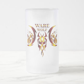 Ware Wolf Beer Glass Matglas Bierpul