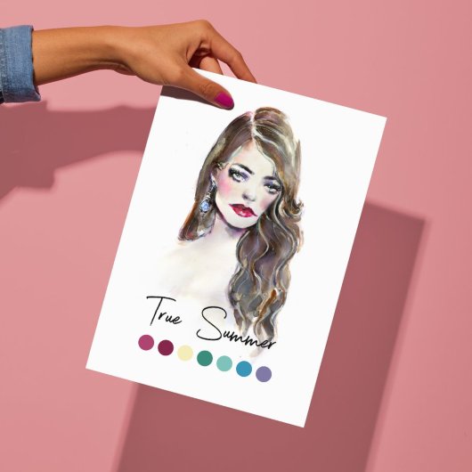 Ware Zomer Type Seizoensgebonden Kleurenanalyse Ku Poster