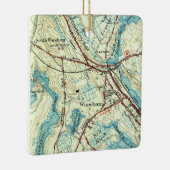 Wareham MA Map Keramisch Ornament (Rechts)