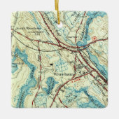 Wareham MA  Map Keramisch Ornament (Voorkant)