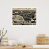 Wareham, MA Panoramic Map - 1885 Poster (Keuken)