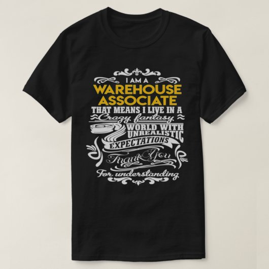 Warehouse Associate Warehouse Associate Live in CR T-shirt (Design voorkant)