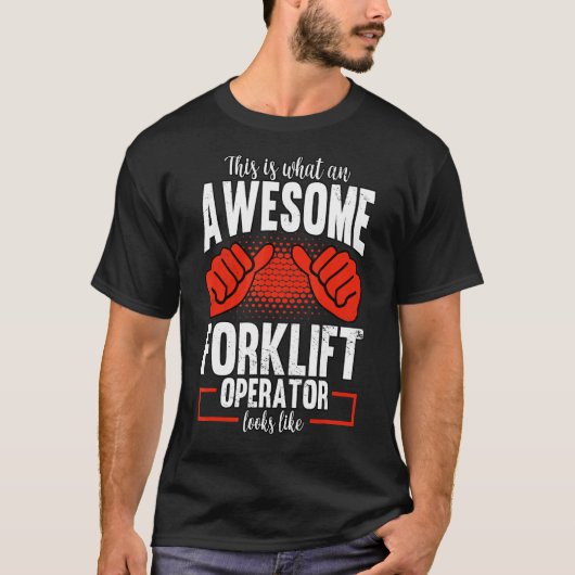 Warehouse Forklift Driver T-shirt (Voorkant)
