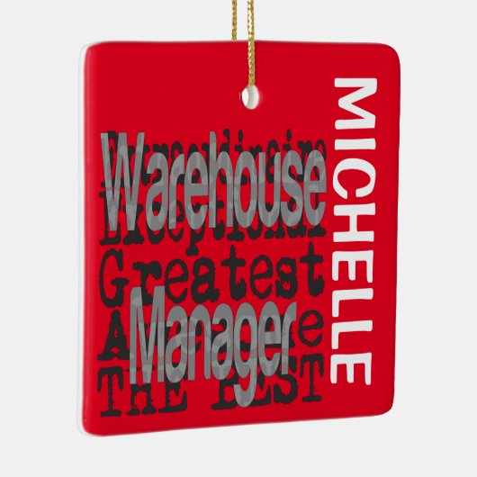 Warehouse Manager Extraordinaire CUSTOM Keramisch Ornament (Rechts)