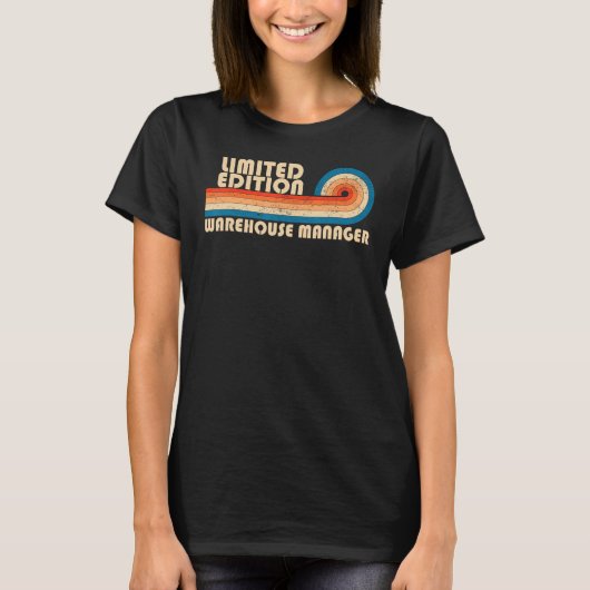 WAREHOUSE MANAGER Funny Job Title Professay Birth T-shirt (Voorkant)