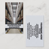 Warehouse Manager Visitekaartje (Voorkant / Achterkant)