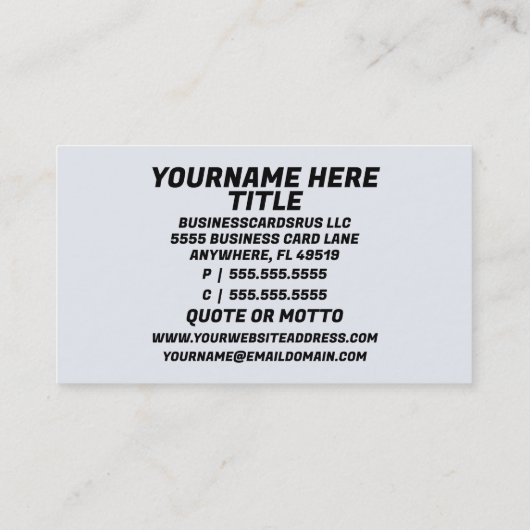 Warehouse Manager Visitekaartje (Achterkant)