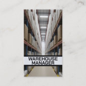 Warehouse Manager Visitekaartje (Voorkant)
