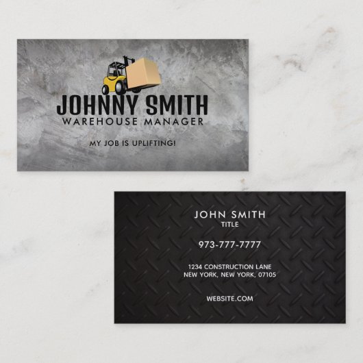 Warehouse Manager Visitekaartjes (Voorkant / Achterkant)