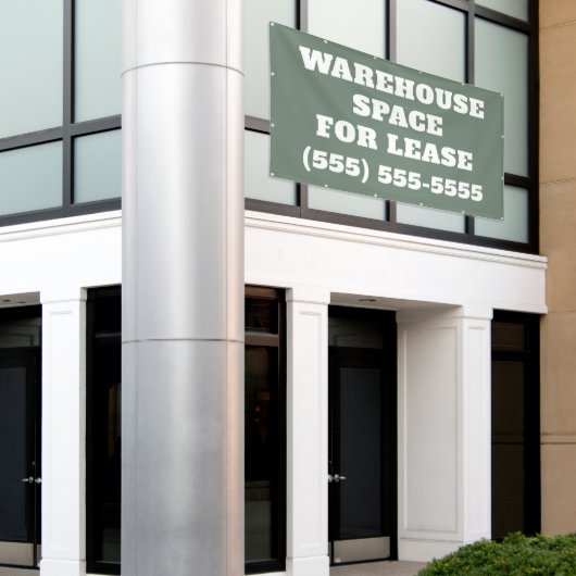 Warehouse Space for Lease Banner (Buitenkant Gebouw)