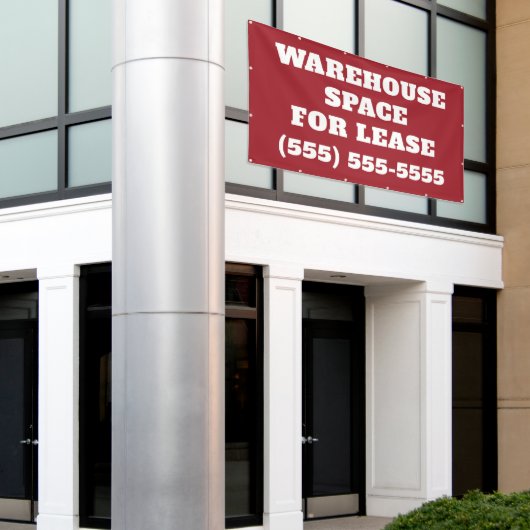Warehouse Space for Lease Banner (Buitenkant Gebouw)