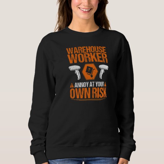Warehouseman Own Risk Warehouse Worker Premium Trui (Voorkant)