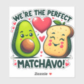 Waren de Perfecte Matchavo Schattige Koppels Sticker (Vel)