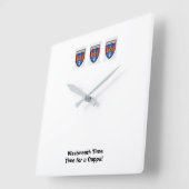 Waren op Westmeath Time-Time voor een Cuppa. Vierkante Klok (Hoek)