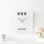 Waren op Westmeath Time-Time voor een Cuppa. Vierkante Klok (Huis)