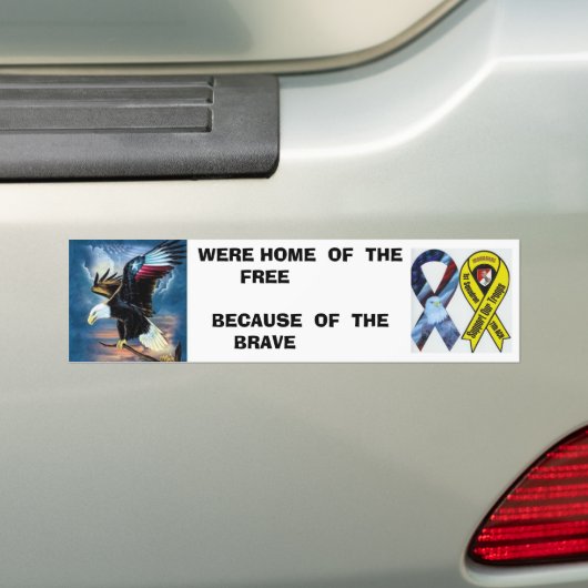 WAREN THUIS VAN DE... BUMPERSTICKER (Op auto)