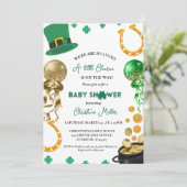 Waren zo Lucky St patrick's dag Baby shower Kaart (Staand voorkant)
