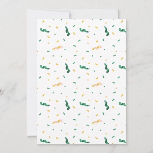 Waren zo Lucky St patrick's dag Baby shower Kaart (Achterkant)