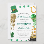 Waren zo Lucky St patrick's dag Baby shower Kaart (Voorkant)