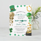 Waren zo Lucky St patrick's dag Baby shower Kaart (Staand voorkant)