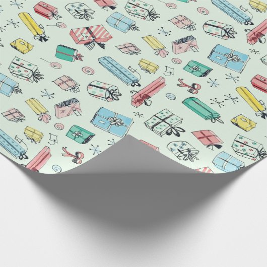  warenhuis geschenken Mint Green Cadeaupapier (Hoek)