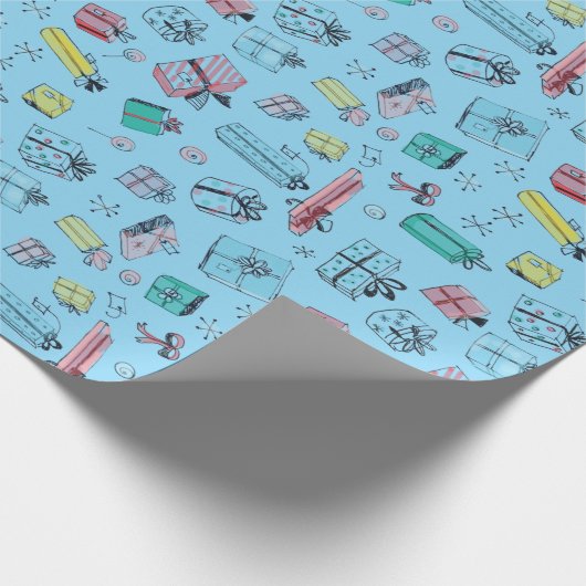 warenhuis geschenken Sky Blue Cadeaupapier (Hoek)