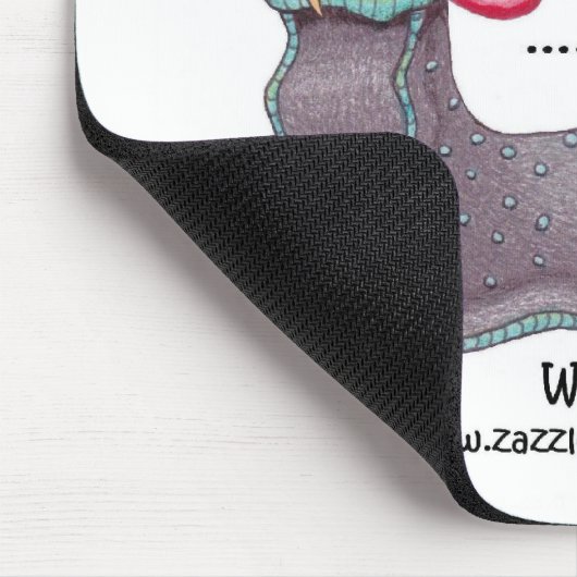 WarenSlug - onbeleefd aantrekkelijk maar verward Muismat (Hoek)