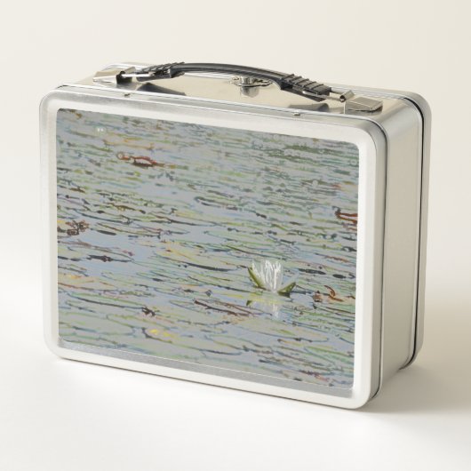 Warerlily Pond Lake Flower I Lunch Box (Achterkant)