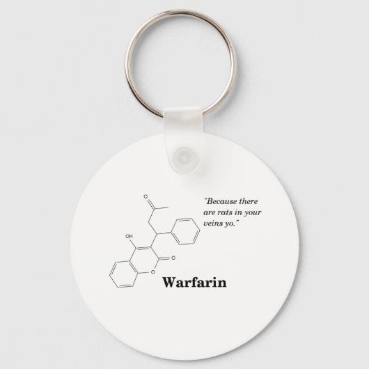 Warfarine (Blood Thinner) Sleutelhanger (Voorkant)