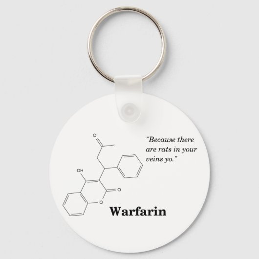 Warfarine (Blood Thinner) Sleutelhanger (Voorkant)