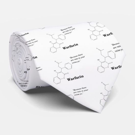 Warfarine (Blood Thinner) Stropdas (Opgerold)