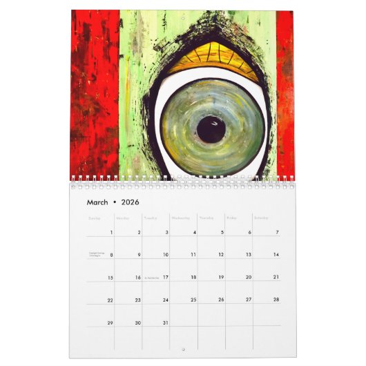 Warfelworks Kunstkalender voor 2025 Kalender (Mar 2026)