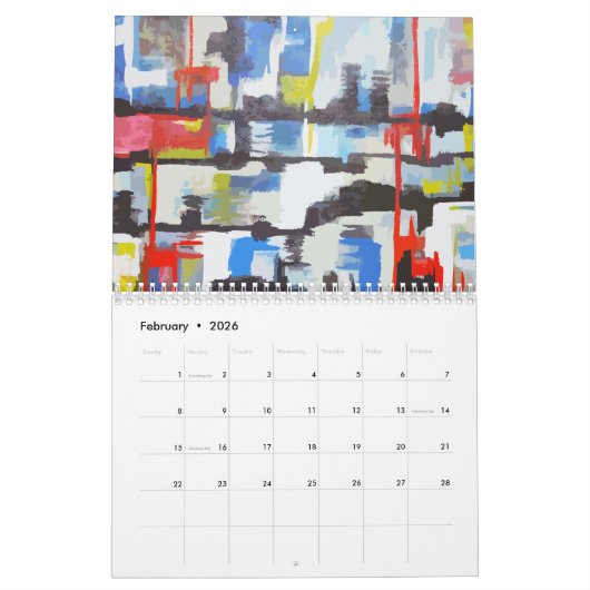 Warfelworks Kunstkalender voor 2025 Kalender (Feb 2026)