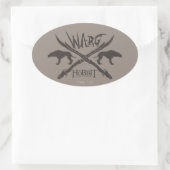 Warg Movie-pictogram Ovale Sticker (Tas)