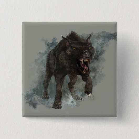 Warg Vierkante Button 5,1 Cm (Voorkant)