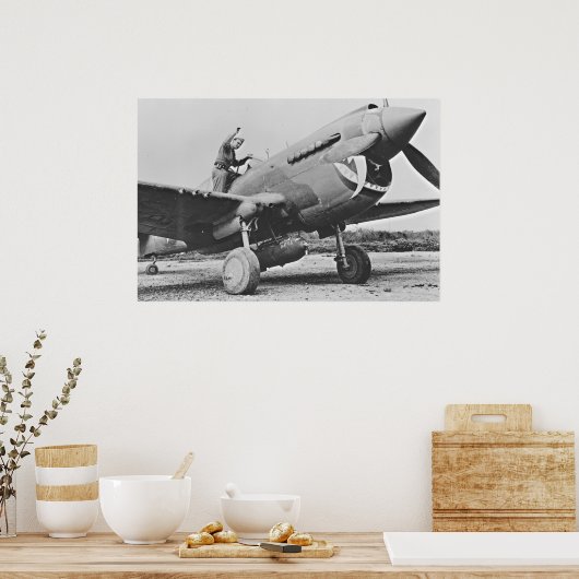 Warhawk P40 1943 Poster (Keuken)