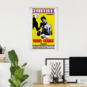 Warhol Basquiat tentoonstelling poster vintage kun (Thuiskantoor)