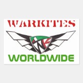 Warkieten sticker (Voorkant)