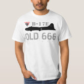 Warkites B-17 Old666 T-shirt (Voorkant)