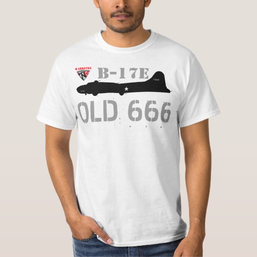 Warkites B-17 Old666 T-shirt (Voorkant)