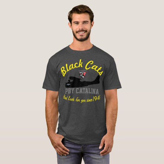 Warkites Black Cats PBY 1942 T-shirt (Voorkant volledig)