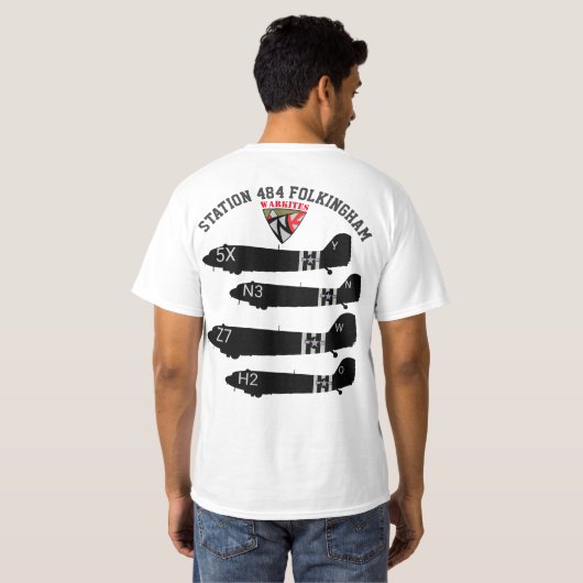 Warkites C-47 Troop Carrier Group 313th T-shirt (Achterkant volledig)