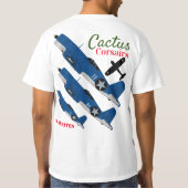Warkites "Cactus Corsairs" F4U-1 T-shirt (Achterkant)