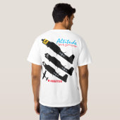 Warkites CJ6A "Hoogte met Attitude" T-shirt (Achterkant volledig)