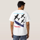 Warkites F4u Corsair USS Franklin 45 T-Shirt (Achterkant volledig)