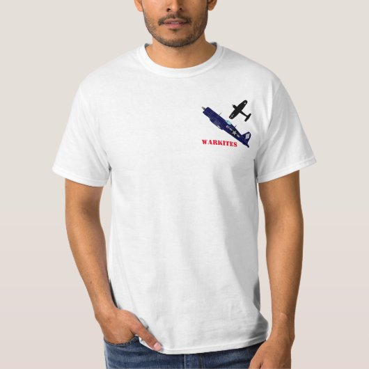 Warkites F4u Corsair USS Franklin 45 T-Shirt (Voorkant)