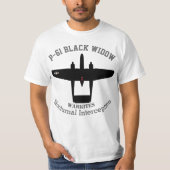 Warkites P-61 Black Widow T-shirt (Voorkant)