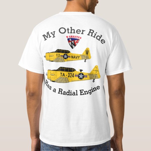 Warkites T-6 Texan "My other ride" T-shirt (Achterkant)